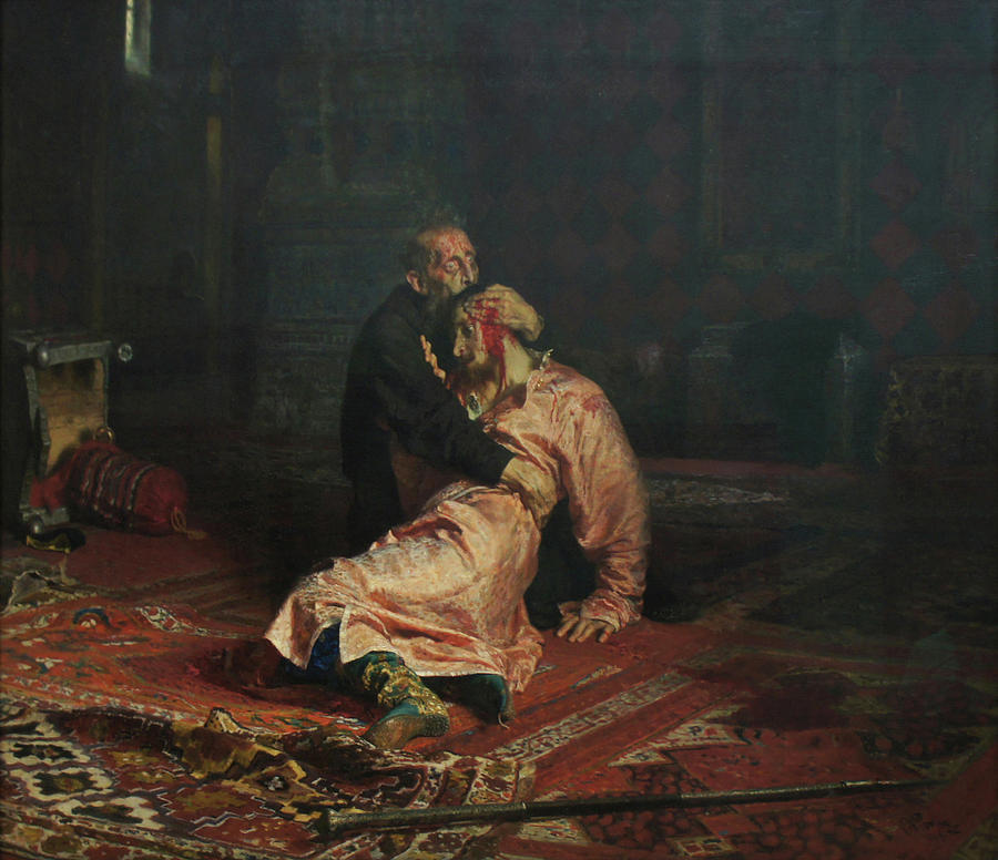 'Ivan the Terrible and His Son Ivan', a painting by Ilya Repin