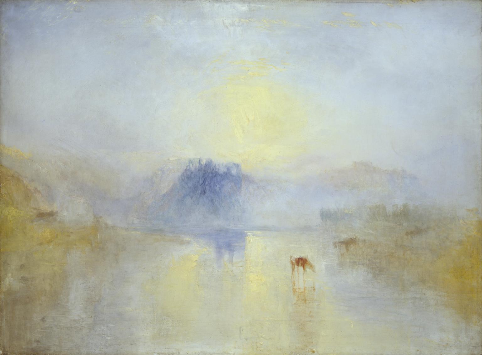 'Norham Castle, Sunrise' by J. M. W. Turner